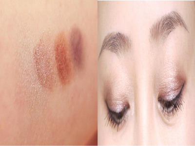 Look 1 Le Metier de Beaute眼影盤 別致的旋轉樓梯設計 看似四色南腔北調 其實畫出來十分和諧:香檳灰/金屬棕/紅銅/葡萄紫 帶紅感的大地色啦! 粉質極細膩,發色持久都好 方法是四色眼影無敵必勝畫法I 1.次淺色(這兒是金屬棕)打底,畫下眼線外側2/3 2.次深色(這兒是紅銅)在眼尾暈染一個小倒V,畫下眼線外側1/3 3.
